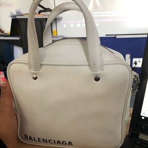 White square Balenciaga Bag